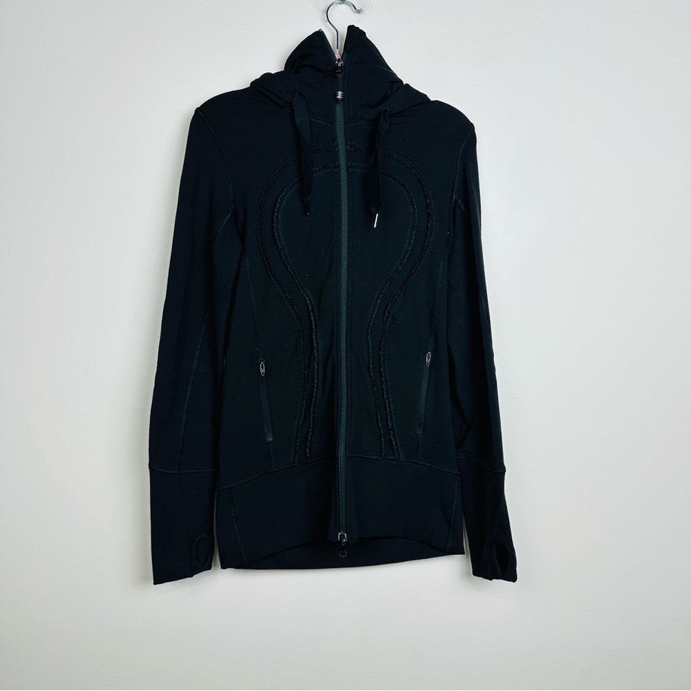 Lululemon Athletica Black Zip-Up Hoodie Size 6